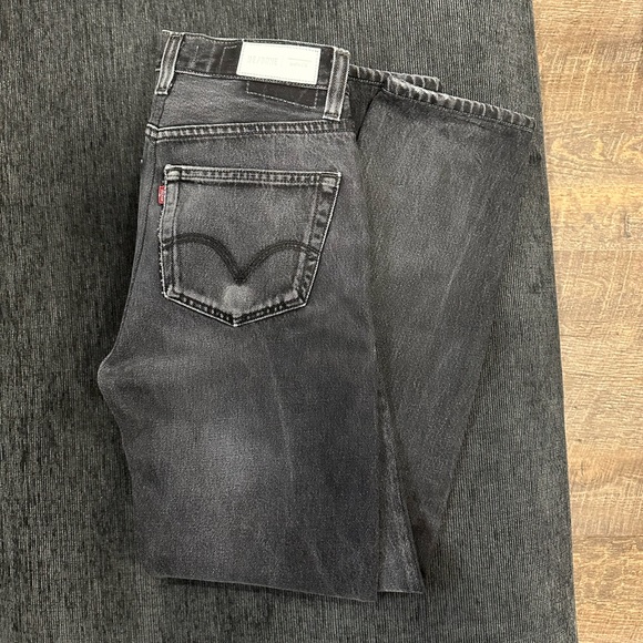 Re/Done 70s Straight Jeans in Black NWT Size 25 - Picture 9 of 11